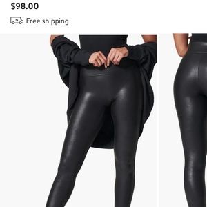 NWOT spanx size medium faux leather leggings